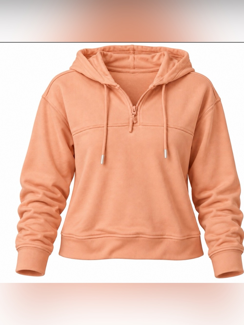 New Bass Outdoor Women's Hibernate Half Zip Hoodie Top Orange Size Small